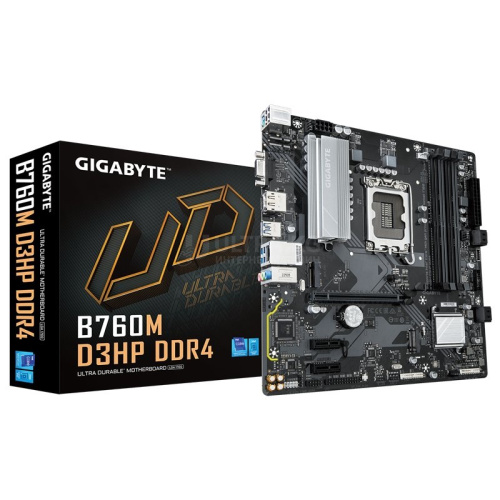 MB LGA1700 GIGABYTE B760M D3HP,4xDDR5,5xUSB,4xSATAIII,mATX,M.2,3PCIe16x,VGA,HDMI,DP MB LGA1700 GIGABYTE B760M D3HP,4xDDR5,5xUSB,4xSATAIII,mATX,M.2,3PCIe16x,VGA,HDMI,DP