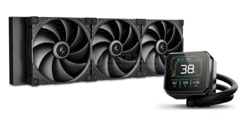 DEEPCOOL SPARTACUS 420 ARGB 140*3 PWM BLACK FAN 3.4” 480x480 TFT LCD PUMP LGA20xx/1700/1200/115*