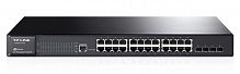 HUB Switch TP-Link T2600G-28TS (TL-SG3424), 24-port 10/100/1000 Mbit, 4SFP, 1mUSB, 1consolRJ45, rack mount