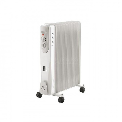 Радиатор Home Element HE-OH1246, 2500Вт,секций 11,25-27 кв, ТЭН, защита от перегрева, Световой индикатор нагрева механика ,напольный, серый, потертости на корпусе, коробка не товарного вида