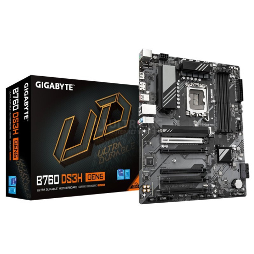 MB LGA1700 GIGABYTE B760 DS3H GEN5,4xDDR5,11xUSB,4xSATAIII,ATX,M.2,5xPCIe16x, HDMI,DP MB LGA1700 GIGABYTE B760 DS3H GEN5,4xDDR5,11xUSB,4xSATAIII,ATX,M.2,5xPCIe16x, HDMI,DP