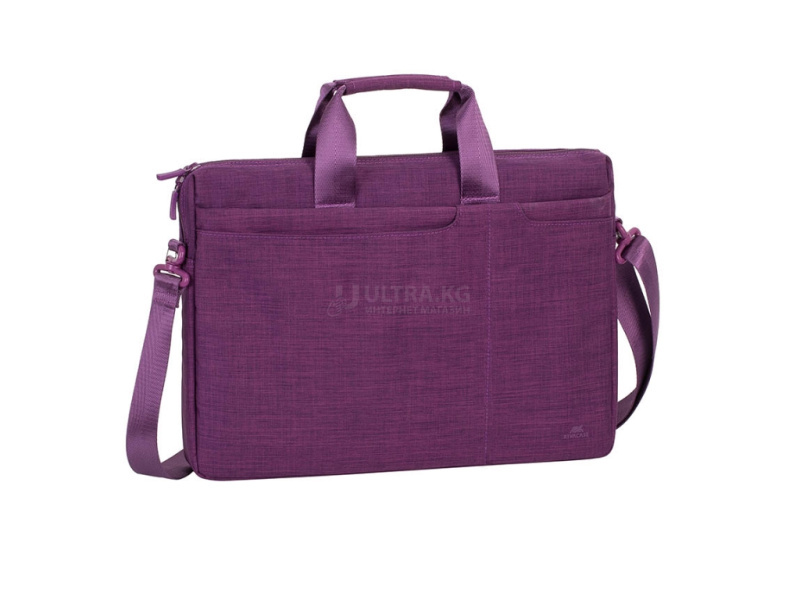Сумка для ноутбука RivaCase 8335 15,6" Purple. Внешние отделения. Отделение-органайзер. Карман для телефона, плечевой ремень. Защита от воды Сумка для ноутбука RivaCase 8335 15,6" Purple. Внешние отделения. Отделение-органайзер. Карман для телефона, плечевой ремень. Защита от воды