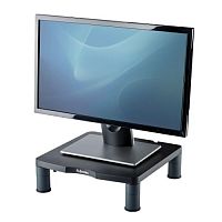 Настольная подставка для монитора Fellowes, нагрузка до 27кг,33.5x34.4x10.0см, 3 уровня регулировки высоты 5-10см, черная [9169301]