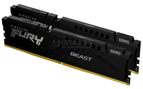 DDR5 16GB (2x8GB) PC-48000 (6000MHz) KINGSTON FURY BEAST BLACK EXPO KF560C30BBEK2-16