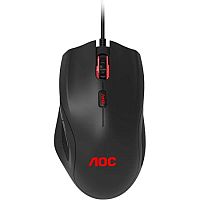 Проводная мышь AOC GM200DREE, Игровая 4200dpi, USB, 6button, 1.8m (Скорость ускорения в 10G, RGB-подсветка)