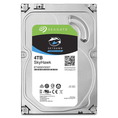 Жесткий диск HDD 4TB, Seagate SkyHawk Surveillance, 5900rpm, 256MB Cache, SATA600 [ST4000VX016]