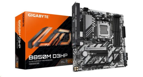 MB AM5 GIGABYTE B850M D3HP,4xDDR5,14xUSB,USB 3.2 mATX,2xM.2,PCIe16x, PCIe4x 2xDP HDMI