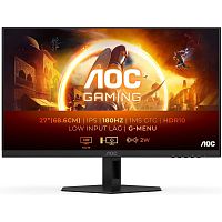 Монитор LCD 27" AOC 27G4XE, IPS, Black, 1920x1080, 80M:1, 300cd/m2, 178/178, 1ms, 180Hz, VGA, 2xHDMI, DP, Headphone out, Speakers 2x2W