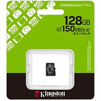 Карта памяти Secure Digital-micro Card Kingston 128GB uSD Select Plus UHS-I, Class 10, U1/U3, Video Class 10/30, A1 [SDCS3/128GB]