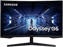Монитор LCD 32" Samsung Odyssey G5 LS32AG550EIXCI BLACK, Curved, VA, 2560x1440, 2500:1, 300cd/m2, 1ms, 165Hz, HDMI, Display port, Headset-In