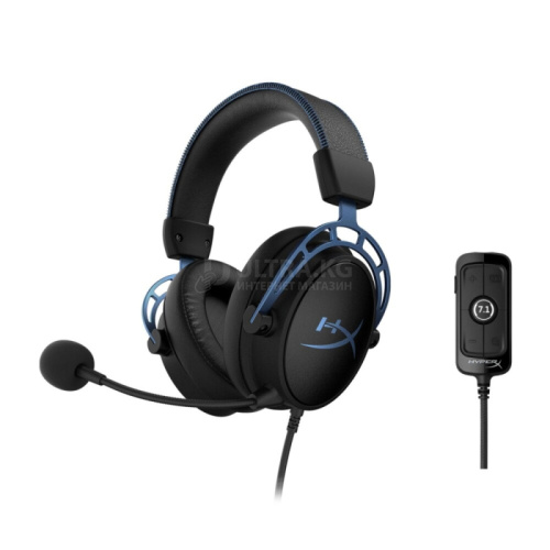 Наушники с микрофоном HYPERX 4P5L3AA (HX-HSCAS-BL/WW) Cloud Alpha S (Blue) jack 3.5 mm BLACK/BLUE