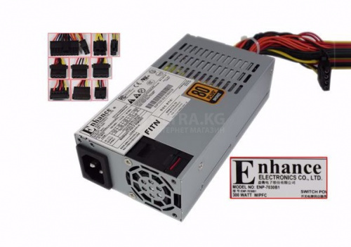 Блок питания 300W Enhance ENP-7030B1, 300 W single-rail 12 V PFC (EuP), auto-sensing, 80PLUS® Bronze, TFX