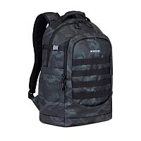 Рюкзак для ноутбука RivaCase 7631 Морской камуфляж 15.6" 28л. Водоотталкивающая ткань, утолщенные стенки. Смягчающие наплечные ремни с регулировкой. Два внешних кармана на молнии, карманы для бутылки, застежка молния.