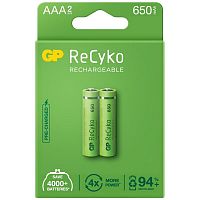 Батарейка GP Micro Accu 650 (2 шт.) ReCyko