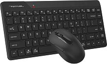 Беспроводная клавиатура+мышь A4tech Fstyler FG2200 Air 2 Black мембранная, 86 клв, ANSI, оптическая, светодиодная, 1200 dpi, 15м, адаптер Type-C, USB ресивер