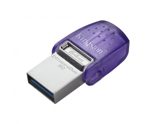 Накопитель на флеш памяти 64GB USB 3.2 + Type-C KINGSTON [DTDUO3CG3/64GB]