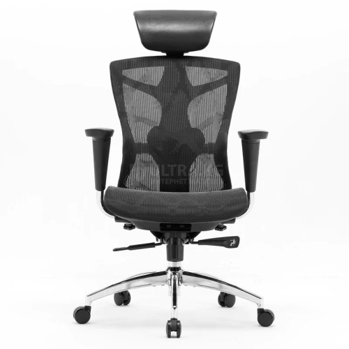 Office Chair SIHOO C100-B101 BLACK 4D Armrest, class 4 TUV gaslift,350mm steel base