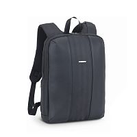Рюкзак для ноутбука RivaCase 8125 Черный 14" Водоотталкивающая ткань, утолщенные стенки. Смягчающие наплечные ремни с регулировкой. Карман для бутылки, застежка молния