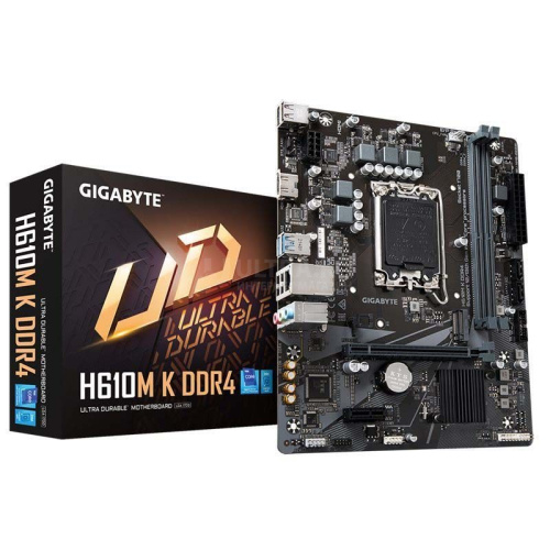 MB LGA1700 GIGABYTE H610M K DDR4,2xDDR4,12xUSB,2xSATAIII,mATX,M.2,PCIe16x, PCIe1x, HDMI