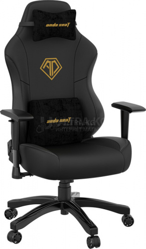 Gaming Chair AD18Y-06-B-PV/C AndaSeat Phantom 3 BLACK&GOLD 2D Armrest 60mm wheels PVC Leather
