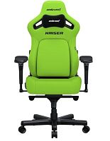 Gaming Chair AD12YDDC-XLL-20-C-PV/C AndaSeat Kaiser 4 XL GREEN 5D Armrest 65mm wheels PVC Leather