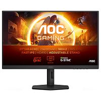 Монитор LCD 27" AOC Q27G4XF, FAST IPS, Black, 2560x1440,300cd/m2, 178/178, 0,5ms, 180Hz, Adaptive Sync, HDMI, DP, G-Menu, HDR10, регул. по высоте, наклону, портрет. режим, вых. на наушники,VESA100x100