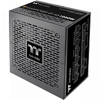 Блок питания 1050W Thermaltake, Toughpower GF 1050W, ATX, 80 PLUS® Gold, APFC,20+4 pin, 2*4+4pin,12*Sata,4*Molex,1*FDD,5*PCI-E 6+2 pin,1*12+4Pin , Вентилятор 14 см,Кабель питания,Чёрный, Модульный [PS-TPD-1050FNFAGE-H]