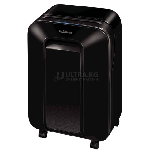 Шредер Fellowes POWERSHRED LX201 Уровень секретности P-5, Фрагмент 2х12 мм, Подача 10(15) лист, Ёмкость корзины 22 л, Уничтожение скоб, скрепок, пл. карт, Чёрный