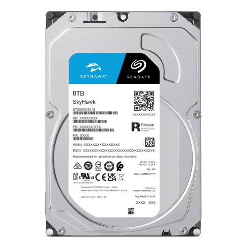 Жесткий диск HDD 8TB, Seagate SkyHawk Surveillance, 5400rpm, 256MB Cache, SATA600 [ST8000VX010]