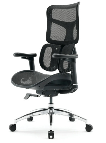 Office Chair SIHOO S100-203 BLACK 3D Armrest, class 4 TUV gaslift,350mm aluminum base