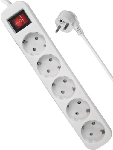 Сетевой фильтр Defender S518, 1.8 м, 5 розеток, с заземлением и выключателем Сетевой фильтр Defender S518, 1.8 м, 5 розеток, с заземлением и выключателем