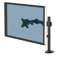 Настольный кронштейн для монитора Fellowes Reflex Single Monitor Arm, Макс. Нагрузка-8.0 кг, Диагональ экрана до 32", Наклон -45°/+45°, Поворот 360°, VESA 75x75, 100x100mm, Чёрный [8502501]