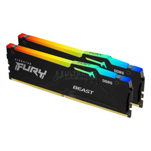 DDR5 16GB (2x8GB) PC-48000 (6000MHz) KINGSTON FURY BEAST RGB EXPO KF560C36BBEAK2-16 DDR5 16GB (2x8GB) PC-48000 (6000MHz) KINGSTON FURY BEAST RGB EXPO KF560C36BBEAK2-16
