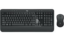 Беспроводная клавиатура+мышь Logitech MK540 ADVANCED, клавиатура мембранная ENG, мышь оптическая 1000dpi, USB, 2.4G, чёрный [920-008685]