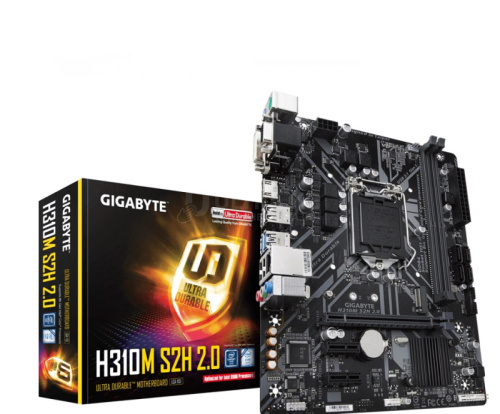 MB LGA1151v2 Gigabyte H310M S2,2xDDR4,10xUSB,4xSATAIII,mATX,PCIe16x,PCIE,VGA