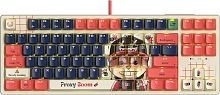 Клавиатура A4Tech Bloody AT87 Proxy Boom SAVAGE игровая, мембранная, механическая, 100 млн нажатий,USB, RGB подсветка,1,8m, бежевый