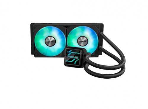Система жидкостного охлаждения ASUS PRIME LC 240 ARGB, LGA1851/LGA1700/1200/115x/AM4/AM5, Water block dimention:65.1 x 60.58 x 68.5 mm, 600 - 2200 RPM +/- 10%, 2x(120 x 120 x 25 mm), 75.7 CFM, 34 dB