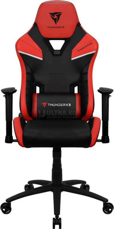 Gaming Chair ThunderX3 TC5 EMBER RED 3D Armrest 65mm wheels PVC Leather Gaming Chair ThunderX3 TC5 EMBER RED 3D Armrest 65mm wheels PVC Leather