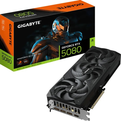 GEFORCE RTX5080 OC 16GB GDDR7 256bit 2670Mhz 3xDP HDMI GIGABYTE GV-N5080WF3OCV2-16GD