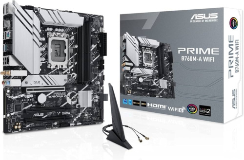 MB LGA1700 ASUS B760M-A WIFI,4xDDR5,16xUSB,4xSATAIII,2xM.2,mATX,3PCIe16x,2xHDMI,DP,WiFi MB LGA1700 ASUS B760M-A WIFI,4xDDR5,16xUSB,4xSATAIII,2xM.2,mATX,3PCIe16x,2xHDMI,DP,WiFi