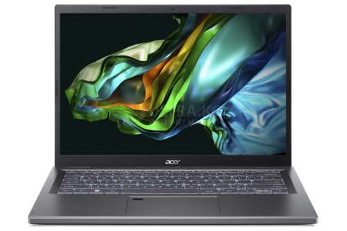 Ноутбук Acer Aspire 5 A515-58 Steel Grey Intel Core i7-1355U (10ядер/12потоков, up to 5.0Ghz), 16GB DDR5, 2TB M.2 NVMe PCIe, Intel® Iris® Xe Graphics Eligible 96EUs, 15.6" IPS FULL HD (1920x1080), WiFi, BT, Cam, DOS, Eng-Rus Заводская клавиатура
