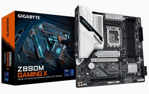 MB LGA1851 GIGABYTE Z890M GAMING X,4xDDR5,11xUSB,mATX,3xM.2, 4xSATA, 2PCIe16x, HDMI,2xDP MB LGA1851 GIGABYTE Z890M GAMING X,4xDDR5,11xUSB,mATX,3xM.2, 4xSATA, 2PCIe16x, HDMI,2xDP