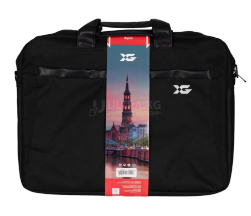 Сумка для ноутбука XG Hamburg XGNB-401B-P17.3 Черная 17.3", Полиэстер. Внешнее отделение на молнии, Органайзер, 2 внутренних отделения, Внутренний карман на молнии, Уплотнённые стенки, встроенный USB шнур