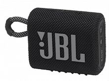 Беспроводная колонка JBL GO 3, 5.1 Bluetooth, 110Hz-20kHz, Waterproof IP67, 3.5 jack, USB-TypeC, Время работы 5ч, Черный [JBLGO3BLK]