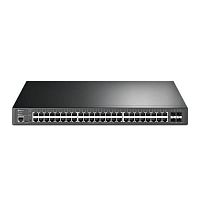Коммутатор сетевой PoE TP-LINK SG3452P(UN) (4xSFP 1Gb/s, 48xPoE 1Gb/s, /104Gb/s, Omada) 384W