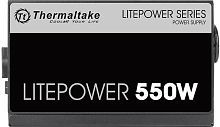 Блок питания 550W Thermaltake, Litepower LT, 550W, ATX, APFC, 20+4pin, 4+4pin, 4*PATA, 5*SATA, 2*PCI-E 6+2-pin, 1*FDD, 1x120 мм, Кабель питания, Чёрный [PS-LTP-0550NPCNEU-2]