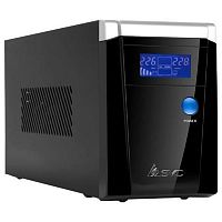 ИБП UPS SVC V-800-F, 800VA(480W), 12V/9Ah, AVR стабилизатор: 165-275V, 3 вых: 2 системных+1 для принтера (Bypass), защита тел. линии, Black
