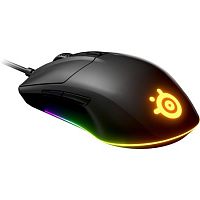SteelSeries Rival 3 Gaming Mouse, 8500dpi 6 button, USB,BLACK
