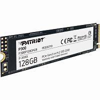 Твердотельный накопитель SSD 128GB Patriot P300 M2, NVME PCIe Gen 3, 2280 TLC 3D, Read/Write up 1600/600MB/s, 150000 IOPS [P300P128GM28]