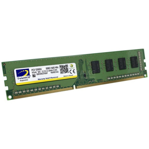 DDR3 8GB PC3-12800 (1600MHz) LV 1.35V w/o HEATSINK TWINMOS DDR3 8GB PC3-12800 (1600MHz) LV 1.35V w/o HEATSINK TWINMOS